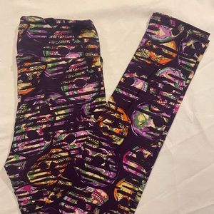 LuLaRoe Skull Leggings Women’s One Size